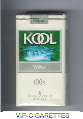 Kool Ultra 100s Menthol cigarettes soft box