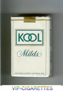 Kool Milds Menthol white cigarettes soft box