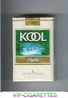 Kool Lights Low Tar Menthol cigarettes soft box