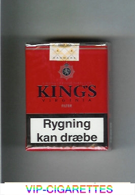 King's Virginia Filter red cigarettes soft box