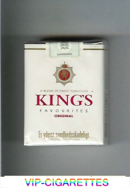 King's Favourites Original white cigarettes soft box