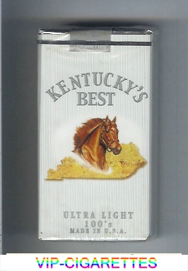 Kentucky's Best Ultra Light 100s cigarettes soft box