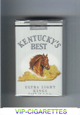 Kentucky's Best Ultra Light kings cigarettes soft box
