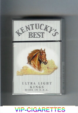 Kentucky's Best Ultra Light kings cigarettes hard box