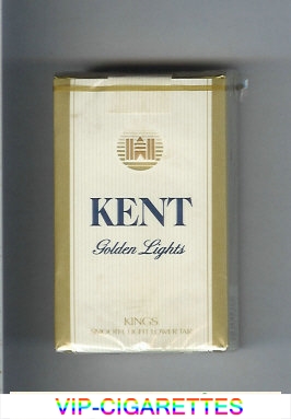 Kent Golden Lights cigarettes soft box