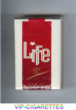 Life Filter Tip white and red and white cigarettes soft box