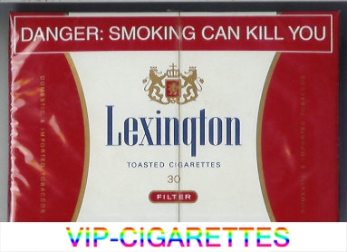 Lexington Filter Toasted cigarettes 30 wide flat hard box