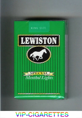 Lewiston Special Menthol Lights cigarettes soft box