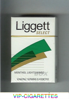 Liggett Select Menthol Lights Kings cigarettes hard box