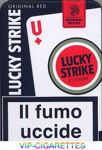 Lucky Strike LUCKY Original Red Tin Pack cigarettes