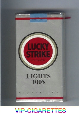 Lucky Strike Lights 100s cigarettes soft box
