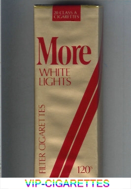 More White Lights Filter gold and red 120s cigarettes soft box