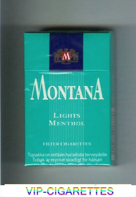 Montana Lights Menthol Cigarettes hard box