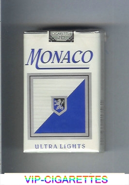 Monaco Ultra Lights Cigarettes soft box