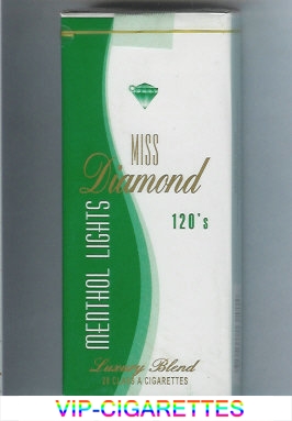Miss Diamond Menthol Lights 120 cigarettes soft box