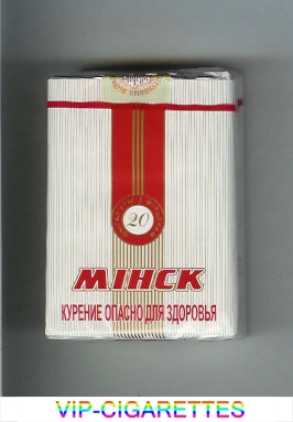 Minsk white and red cigarettes soft box