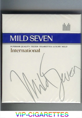 Mild Seven International 100s cigarettes wide flat hard box