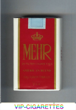 Mehr American Blend Full Flavor Tobacco cigarettes soft box