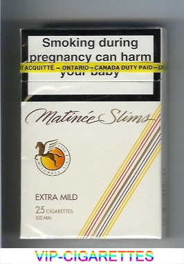 Matinee Slims Extra Mild 25 cigarettes 100 hard box