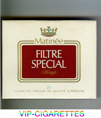 Matinee Special Filter Kings 25 cigarettes wide flat hard box