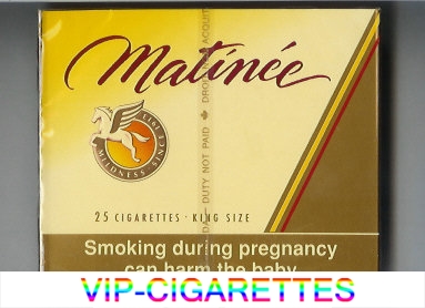 Matinee 25 cigarettes King Size wide flat hard box