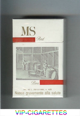 MS Red cigarettes hard box