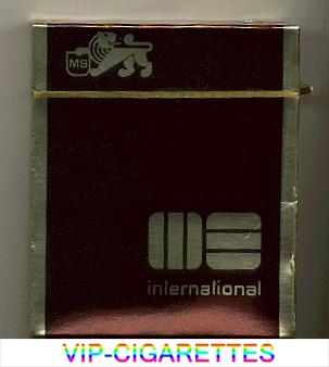 MS International 100s cigarettes wide flat hard box