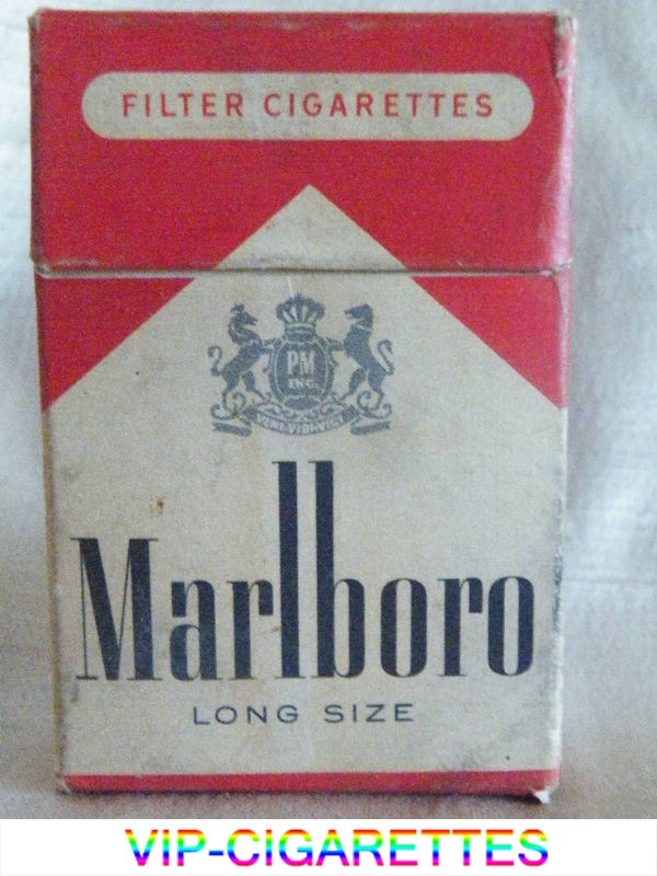 Marlboro Long Size American version 1955 58 cigarettes wide flat hard box
