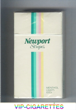 Newport Stripes Menthol Lights 100s cigarettes hard box