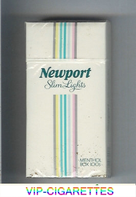 Newport Slim Lights Menthol hard box 100s cigarettes