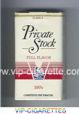 Private Stock Full Flavor 100s cigarettes soft box