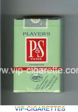 Player's P and S cigarettes soft box