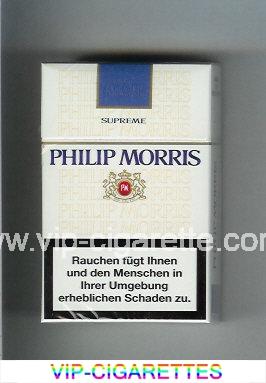 Philip Morris Supreme cigarettes hard box