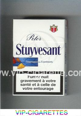 Peter Stuyvesant white and blue cigarettes hard box