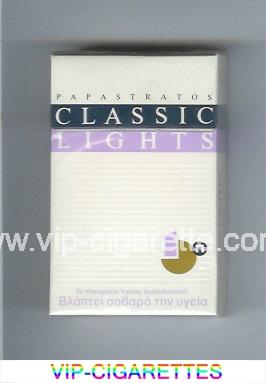 Papastratos Classic Lights cigarettes hard box
