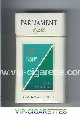 Parliament Lights Menthol 100s cigarettes hard box