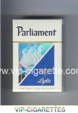 Parliament Lights hologram with a fish cigarettes hard box