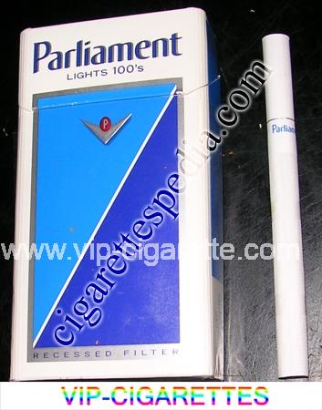 Parliament Lights 100s cigarettes hard box