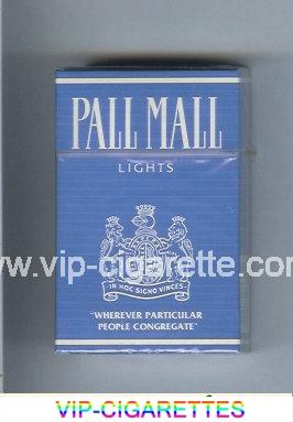 Pall Mall Lights blue cigarettes hard box