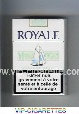 Royale Menthol White cigarettes hard box
