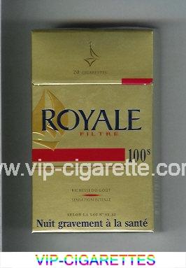 Royale Filtre 100s cigarettes gold and red hard box