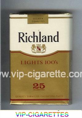 Richland Lights 100s 25 cigarettes soft box