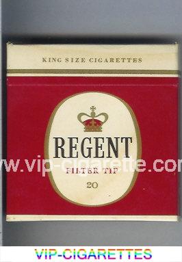 Regent Filter Tip cigarettes wide flat hard box