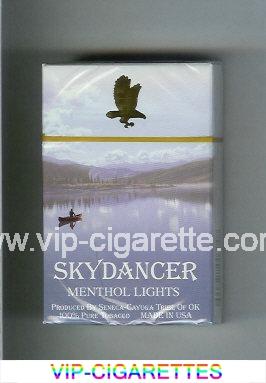 Skydancer Menthol Lights cigarettes hard box