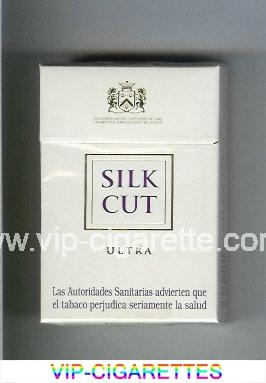 Silk Cut Ultra cigarettes white and white hard box