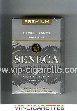 Seneca Ultra Lights cigarettes hard box