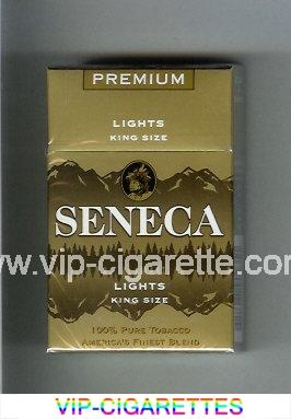 Seneca Lights cigarettes hard box