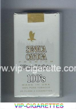 Seneca Cayuga Premium Ultra Lights 100s cigarettes soft box