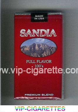 Sandia Full Flavor 100s Premium Blend cigarettes soft box