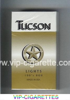 Tucson Light 100s Box cigarettes hard box